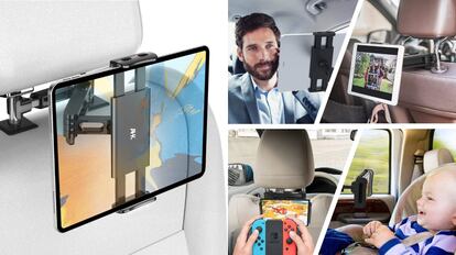 productos imprescindibles para viajar en coche, almohadas, accesorios coche, ¿qué debo llevar para un viaje largo?, dispensador de pañuelos, reposacabezas lateral, soportes, viajar en coche con niños