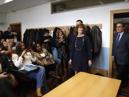 Artur Mas, a la universitat Autònoma de Madrid, on va donar una conferència.