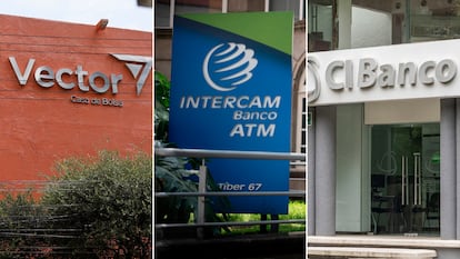 Sucursales de Vector, Intercam y Cibanco.