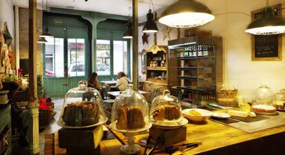 Interior de Il Tavolo Verde, en Madrid.