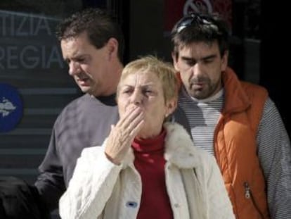 María Pilar Marcos, a la salida del juzgado tras ser absuelta en octubre de 2010.