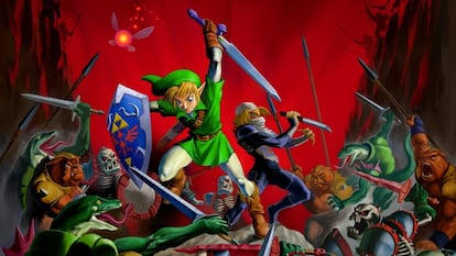 Imagen promocional de 1998 de 'The Legend of Zelda: Ocarina of Time'.