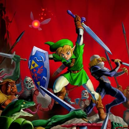 Imagen promocional de 1998 de 'The Legend of Zelda: Ocarina of Time'.