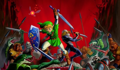 Imagen promocional de 1998 de 'The Legend of Zelda: Ocarina of Time'.