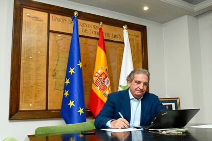 Antonio Bañuelos, en la sede de la Unión de Criadores de Toros de Lidia.