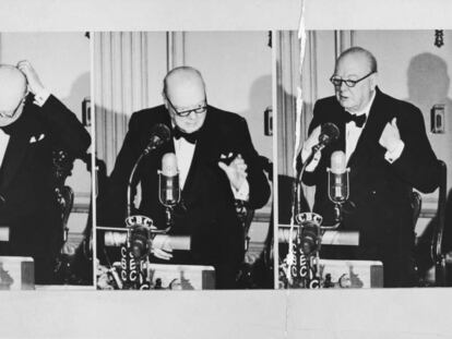Instantáneas de un discurso de Winston Churchill