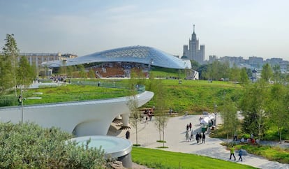 Parque Zaryadye, en Moscú.