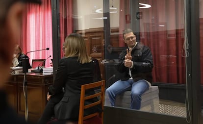 Norbert Feher en la Audiencia de Teruel durante el juicio de este martes.