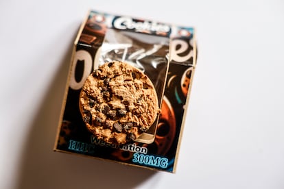 El paquete de galletas con marihuana con la que se han intoxicado varias personas.