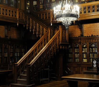 Biblioteca de Nicolás II en el Museo Hermitage, San Petersburgo, Rusia.