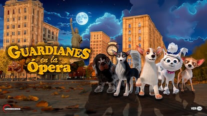 Cartel promocional de la película 'Guardianes en la ópera', en cines el 8 de noviembre.