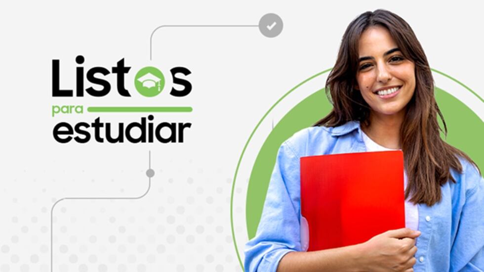 Campaña promocional 'Listos para estudiar' promovida por Samsung.