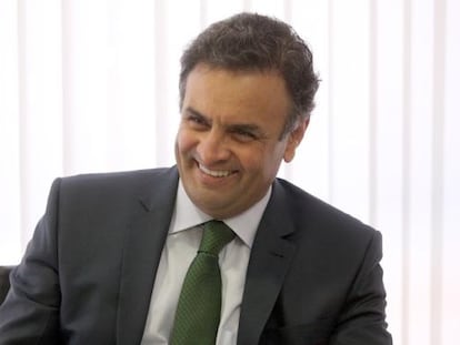 O candidato do PSDB Aécio Neves.