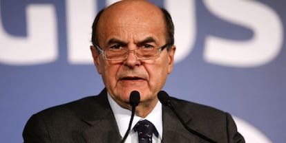 El líder del Partido Democrático, Pier Luigi Bersani, el 26 de febrero.