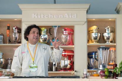 El chef peruano Gastón Acurio, durante un festival gastronómico en Miami.