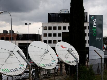 Antenas de Cellnex, en Madrid.