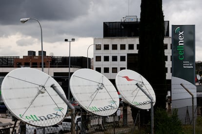 Antenas de Cellnex, en Madrid.