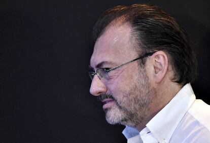 El canciller mexicano, Luis Videgaray, este lunes.