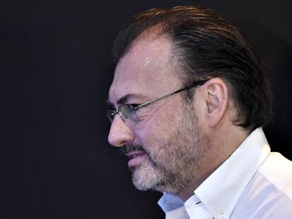 El canciller mexicano, Luis Videgaray, este lunes.