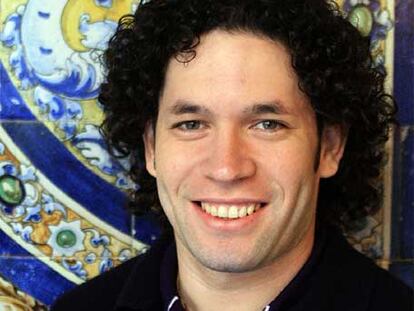 Gustavo Dudamel, ayer en Sevilla.