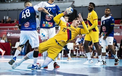 Ludovic Fabregas, del Barcelona, en la pasada final de Copa contra el Benidorm.