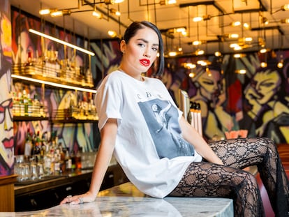 Lali Espósito, cantante y actriz, fotografiada en el hotel Hard Rock de Madrid.