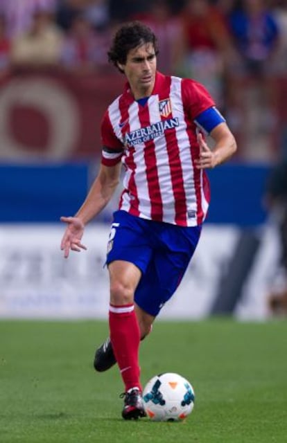 Tiago, en un partido del Atlético.