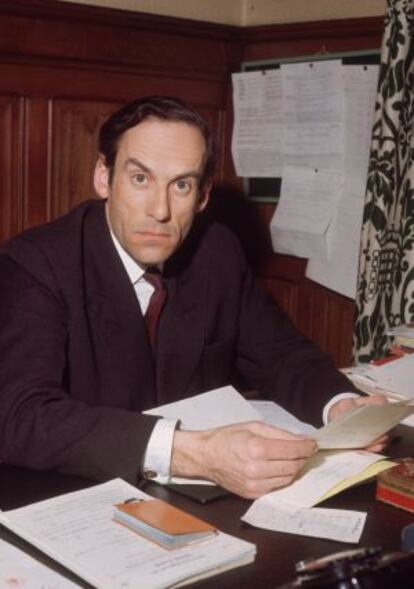 Jeremy Thorpe, en su despacho del Parlamento, en 1970.