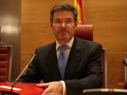 El ministro de Justicia, el pasado 2 de diciembre en el Senado.