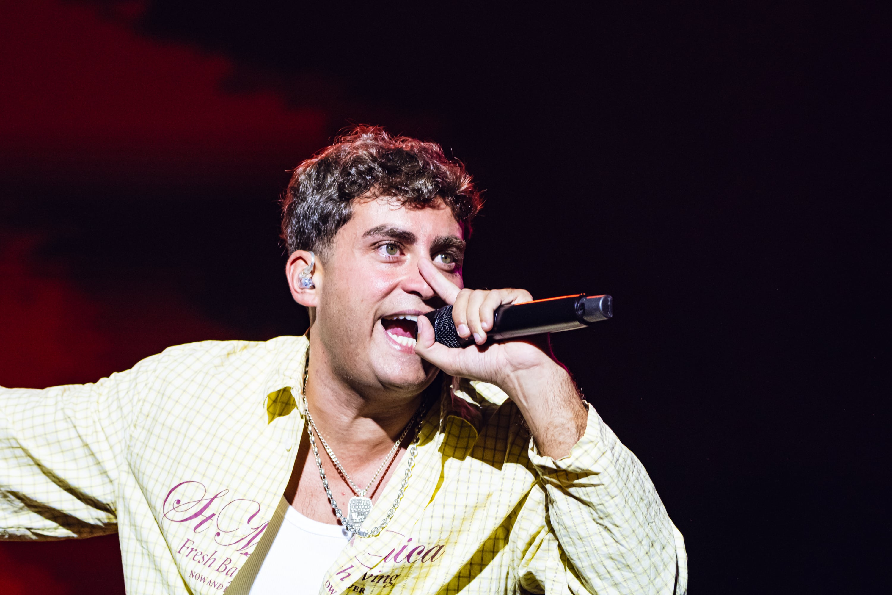 El rapero español Delaossa durante su concierto en el Starlite Festival, en Marbella, en una foto cedida por la organización.