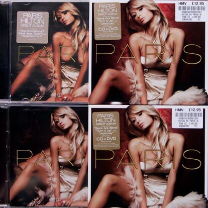 Varias portadas del disco 'Paris' de Paris Hilton.