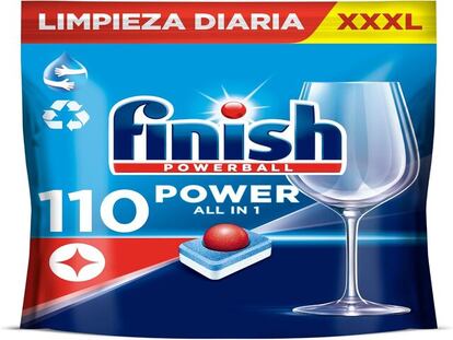 AMAZON PRIME DAY: Pastillas para lavavajillas Finish (pack de 110) por 16,99€. Con un 41% de descuento, ahorras 12 euros.