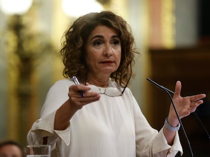 La ministra de Hacienda, María Jesús Montero. EFE/ Juan Carlos Hidalgo