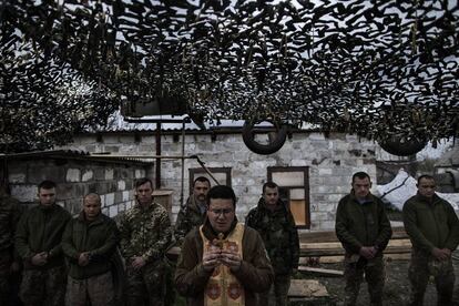 Misa de Semana Santa en el frente (Pisky. Abril, 2017).