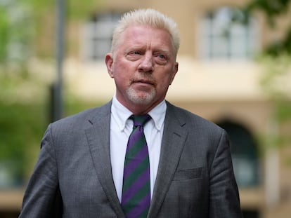 Boris Becker, el pasado mes de abril, a su llegada a los juzgados, en Londres.