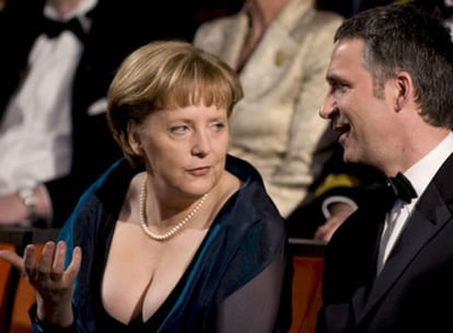 Angela Merkel, en la inauguración de la ópera de Oslo.