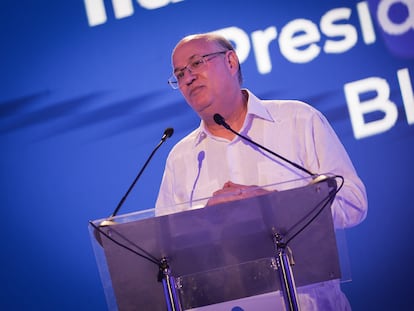 Ilan Goldfajn, presidente del BID, este miércoles durante la apertura de la Reunión Anual de la Asamblea de Gobernadores del Banco Interamericano de Desarrollo, en Punta Cana.