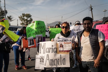 Rocío Bustamante y Jesús Olguín, padres de Ángela Olguín, desaparecida el 19 de enero en Indios Verdes.