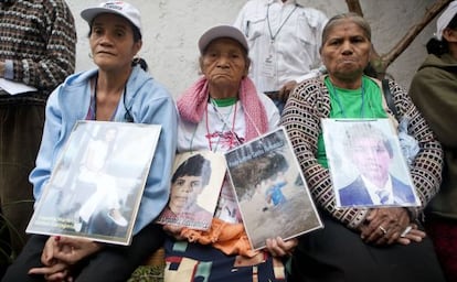 Three mothers in search of their children in Mexico.