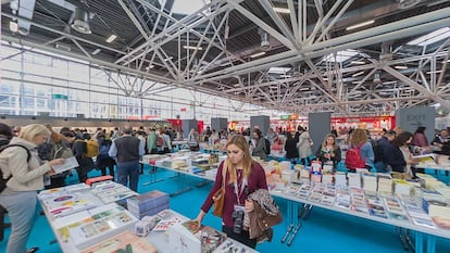 Aspecto de la Feria del Libro Infantil y Juvenil de Bolonia.