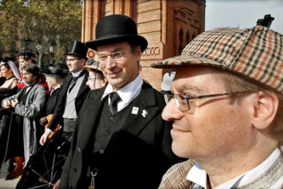 Aficionados a Sherlock Holmes, el pasado octubre en Barcelona.