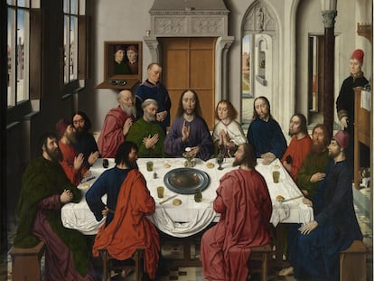 The Last Supper altarpiece (central panel), 1464-1468. Artist: Bouts, Dirk (1410/20-1475) (Photo by Fine Art Images/Heritage Images/Getty Images)