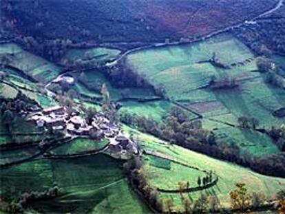 Pallozas en Babia, en León.