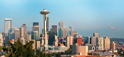 Vista de la ciudad de Seattle, en Estados Unidos.