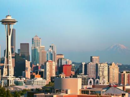 Vista de la ciudad de Seattle, en Estados Unidos.