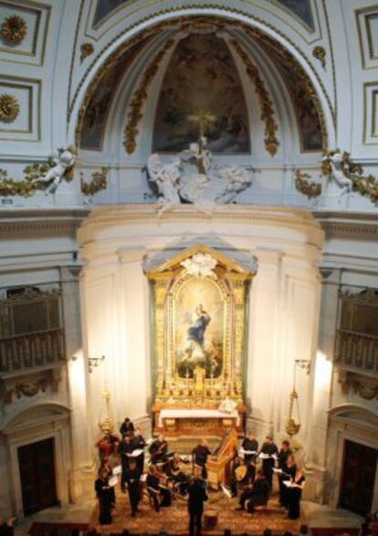 Un concierto del festival de Música Antigua en la Capilla Real del palacio de Aranjuez.