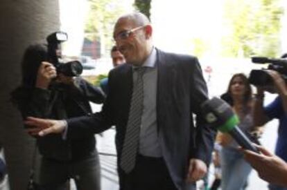 El juez Elpidio José Silva, a su entrada en el juez de Plaza Castilla