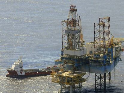 Plataforma del almacén subterráneo de gas Castor, en el mar Mediterráneo, frente a la costa castellonense.