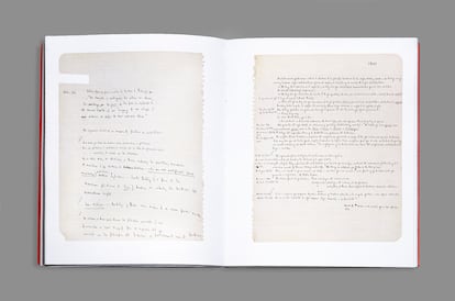 Manuscritos inéditos de José Luis Borges.