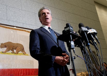 Gavin Newsom, el gobernador de California, aseguró que revelar el contenido de la llamada con Trump provocaría "escalofríos".